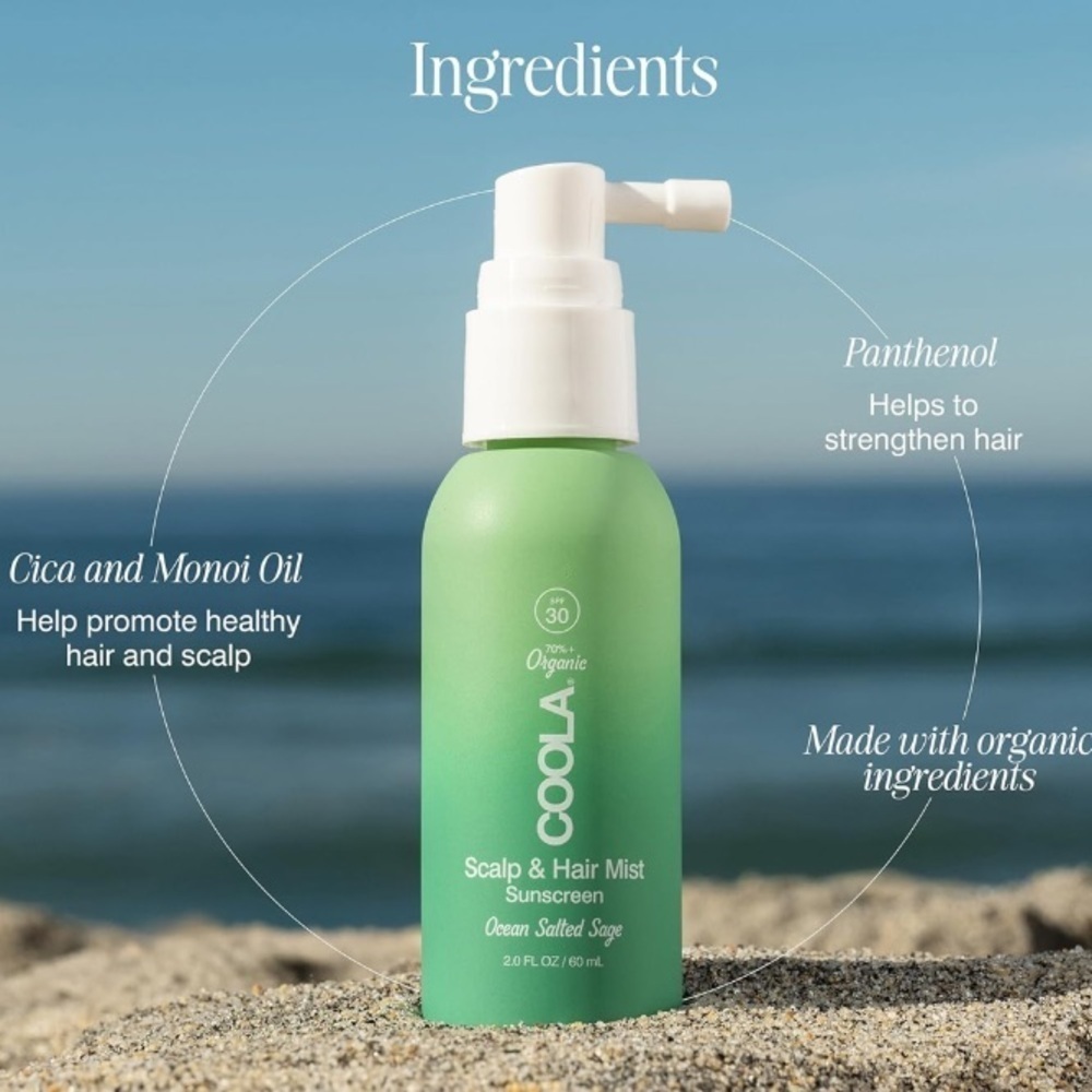 COOLA Scalp & Hair Mist Sunscreen sunblock full size brand new